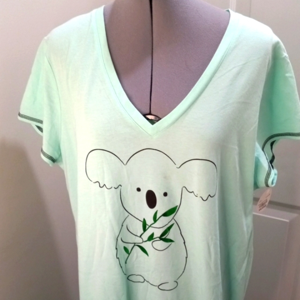 NWT Adonna Mint Green with Koala Bear Size XXL